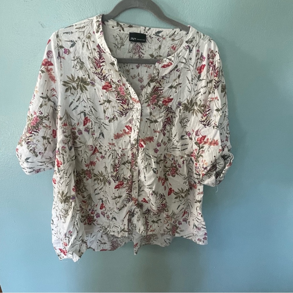 Jones New York JNY White Blouse 2XL